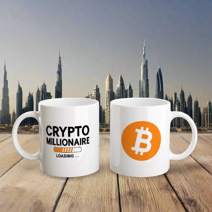 Bitcoin Mok – Keramische Crypto Koffiebeker – 325ml – Vaatwasser- en Magnetronbestendig