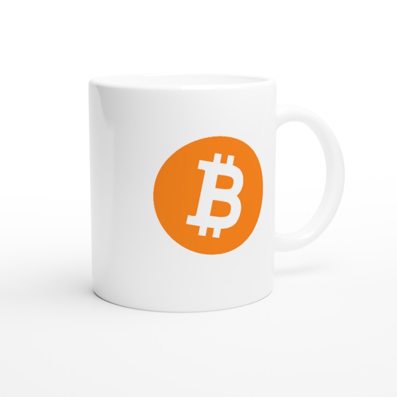 Bitcoin Mok – Keramische Crypto Koffiebeker – 325ml – Vaatwasser- en Magnetronbestendig