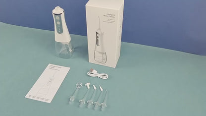 Draagbare Waterflosser voor Grondige Mondhygiëne | Oplaadbare Waterflosser met 5 opzetstukken